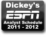 Dickey ESPN Analyst Schedule